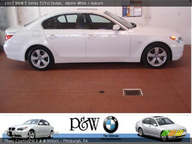 2007 BMW 5 Series 525xi Sedan in Alpine White