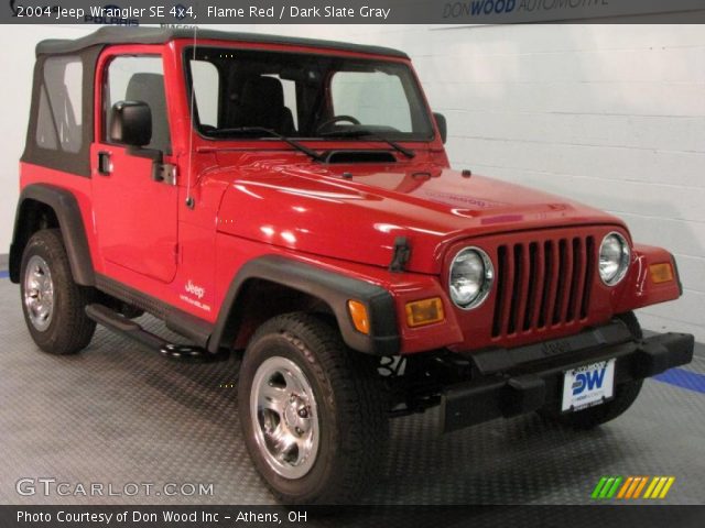 2004 Jeep Wrangler SE 4x4 in Flame Red