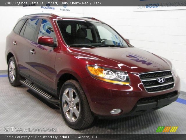 2008 Hyundai Santa Fe Limited in Dark Cherry Red