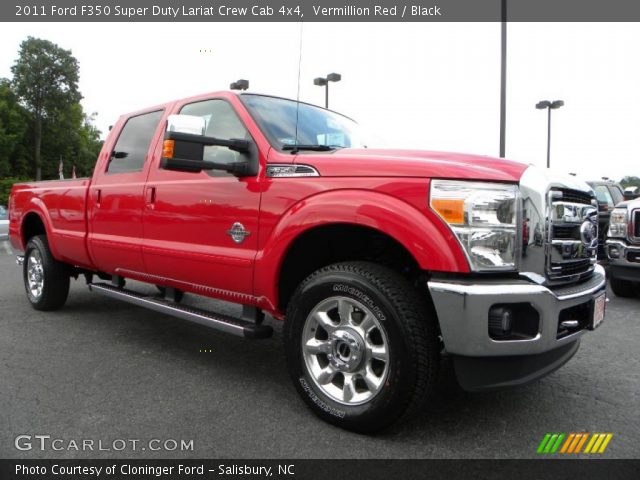 2011 Ford F350 Super Duty Lariat Crew Cab 4x4 in Vermillion Red