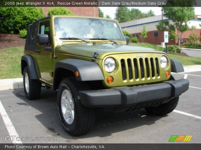2008 Jeep Wrangler X 4x4 in Rescue Green Metallic