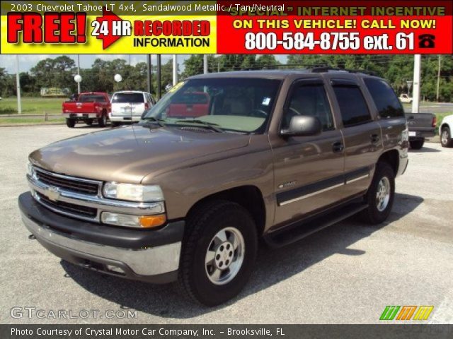 2003 Chevrolet Tahoe LT 4x4 in Sandalwood Metallic