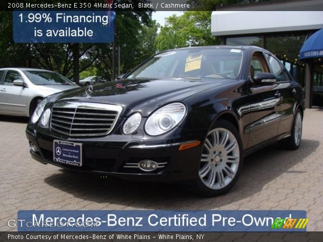 2008 Mercedes-Benz E 350 4Matic Sedan in Black