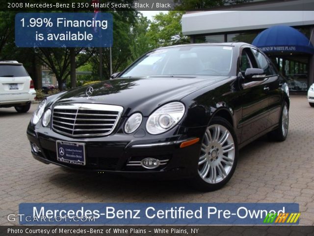 2008 Mercedes-Benz E 350 4Matic Sedan in Black