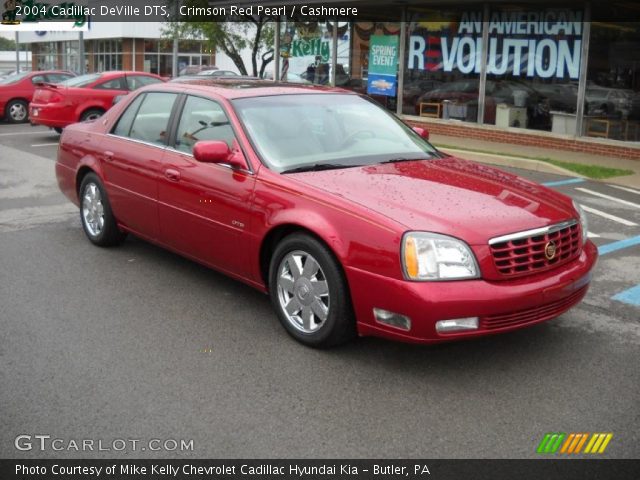 2004 Cadillac DeVille DTS in Crimson Red Pearl