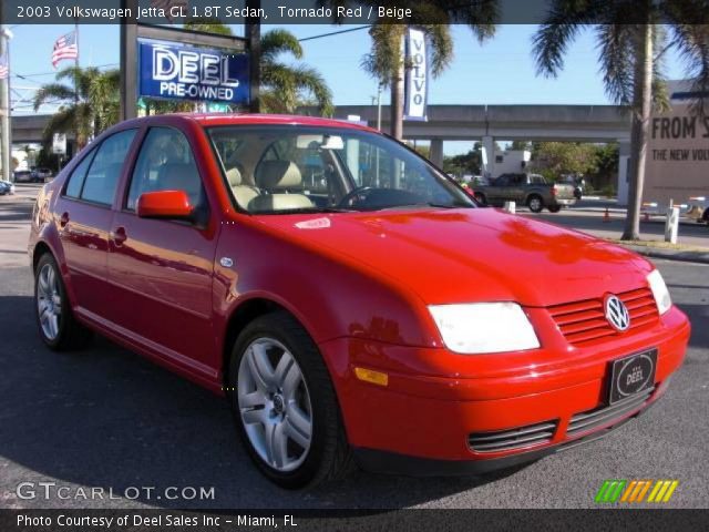 2003 Volkswagen Jetta GL 1.8T Sedan in Tornado Red