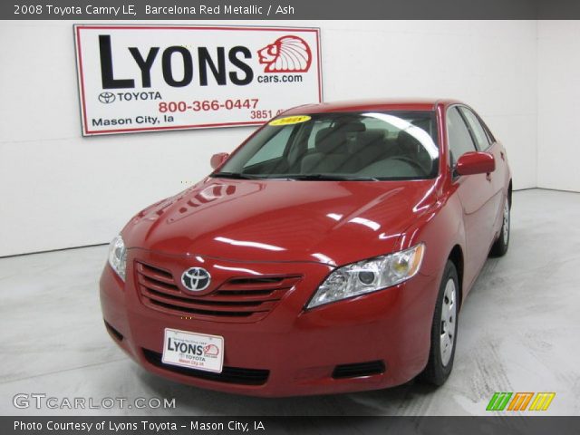 2008 Toyota Camry LE in Barcelona Red Metallic