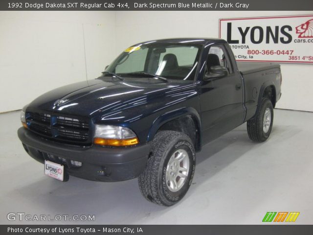 1992 Dodge Dakota SXT Regular Cab 4x4 in Dark Spectrum Blue Metallic