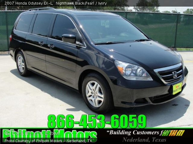 2007 Honda Odyssey EX-L in Nighthawk Black Pearl