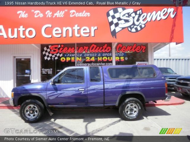 1995 Nissan Hardbody Truck XE V6 Extended Cab in Royal Blue Metallic