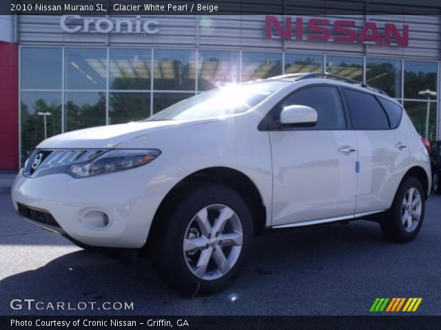 2010 Nissan Murano SL in Glacier White Pearl