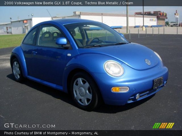 2000 Volkswagen New Beetle GLX 1.8T Coupe in Techno Blue Metallic