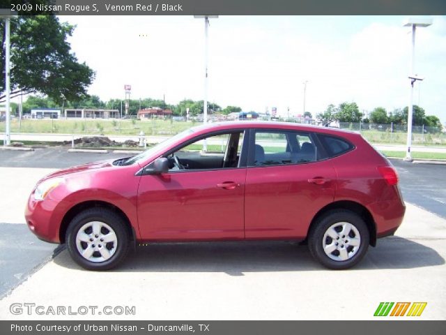 2009 Nissan Rogue S in Venom Red