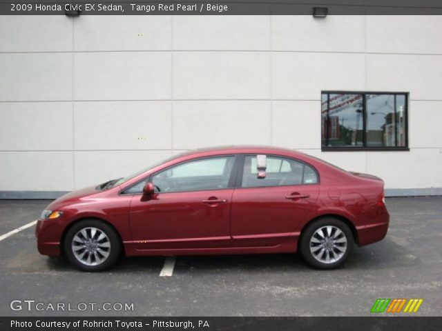 2009 Honda Civic EX Sedan in Tango Red Pearl