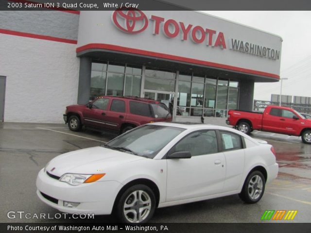 2003 Saturn ION 3 Quad Coupe in White