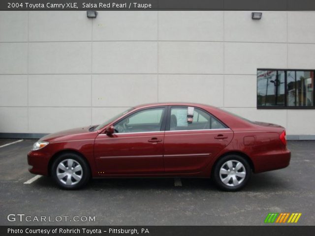 2004 Toyota Camry XLE in Salsa Red Pearl