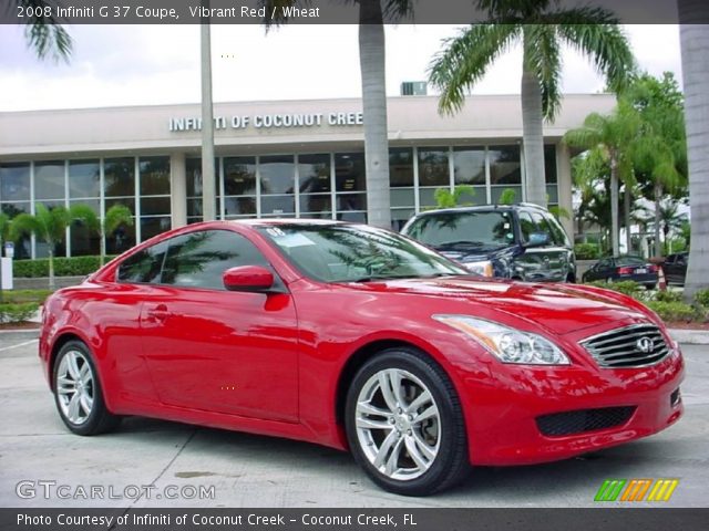 2008 Infiniti G 37 Coupe in Vibrant Red