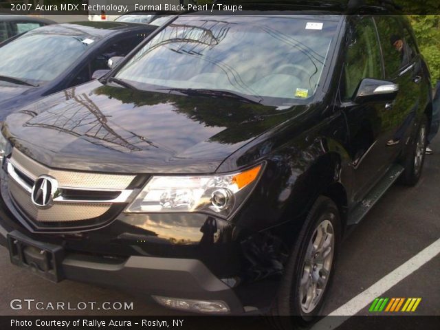 2007 Acura MDX Technology in Formal Black Pearl