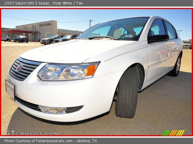 2007 Saturn ION 3 Sedan in Polar White