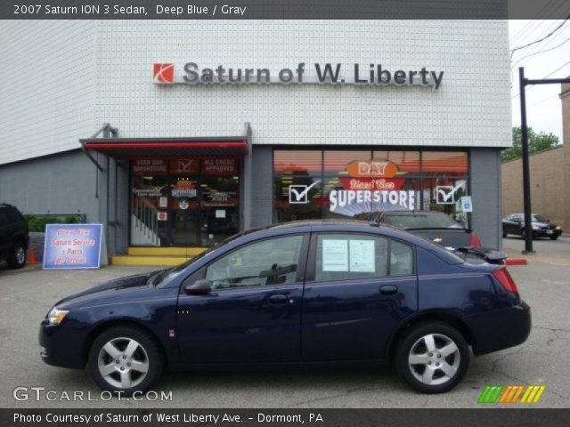 2007 Saturn ION 3 Sedan in Deep Blue