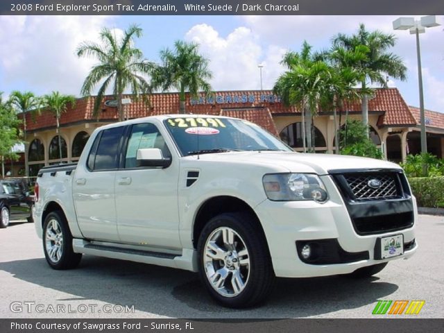 2008 Ford Explorer Sport Trac Adrenalin in White Suede