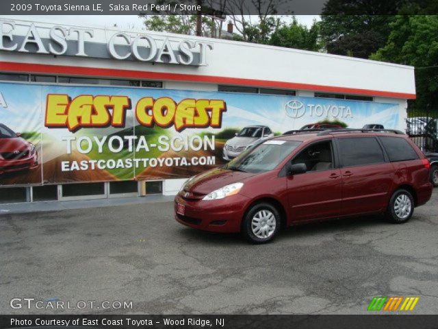 2009 Toyota Sienna LE in Salsa Red Pearl