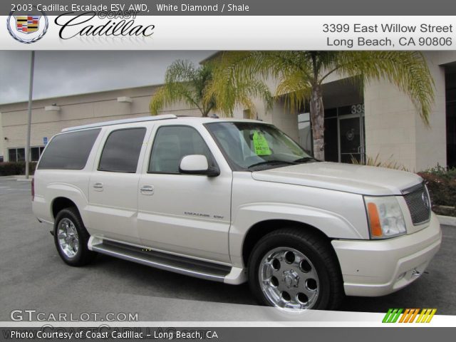 2003 Cadillac Escalade ESV AWD in White Diamond