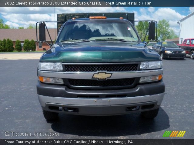 2002 Chevrolet Silverado 3500 Extended Cab Chassis in Forest Green Metallic