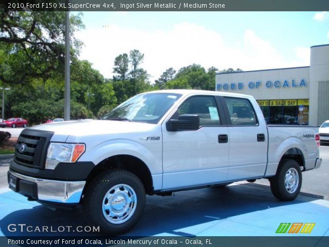 2010 Ford F150 XL SuperCrew 4x4 in Ingot Silver Metallic