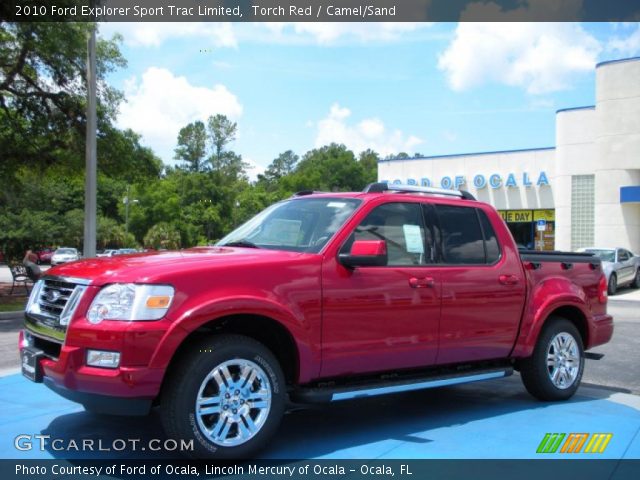 2010 Ford Explorer Sport Trac Limited in Torch Red