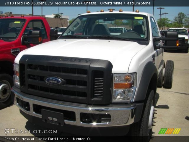 2010 Ford F450 Super Duty Regular Cab 4x4 Chassis in Oxford White