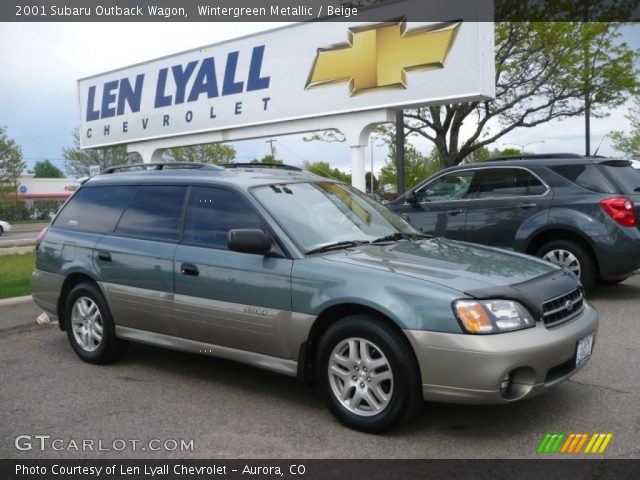2001 Subaru Outback Wagon in Wintergreen Metallic