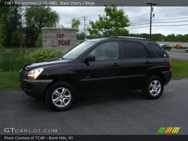 2007 Kia Sportage LX V6 4WD in Black Cherry