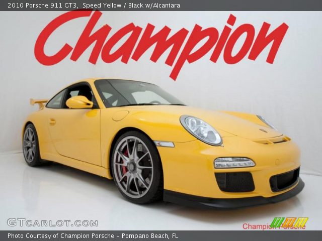 2010 Porsche 911 GT3 in Speed Yellow