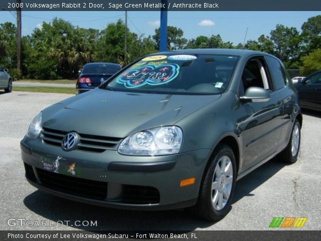 2008 Volkswagen Rabbit 2 Door in Sage Green Metallic
