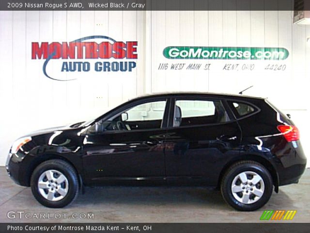 2009 Nissan Rogue S AWD in Wicked Black