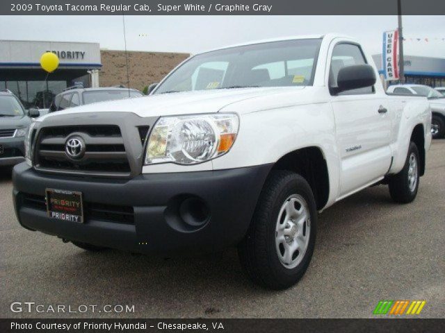2009 Toyota Tacoma Regular Cab in Super White