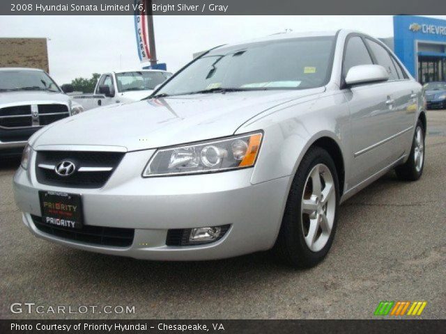 2008 Hyundai Sonata Limited V6 in Bright Silver