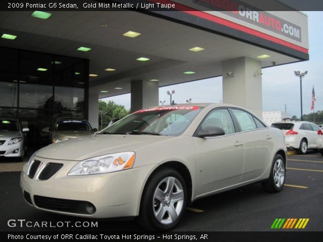 2009 Pontiac G6 Sedan in Gold Mist Metallic