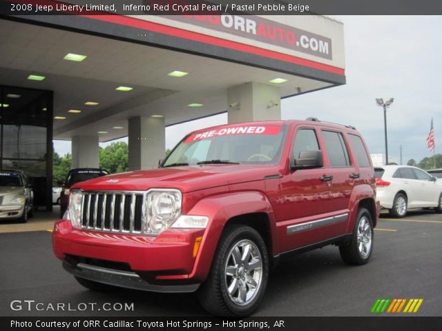 2008 Jeep Liberty Limited in Inferno Red Crystal Pearl