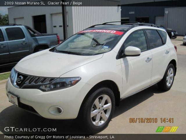 2009 Nissan Murano SL in Glacier Pearl