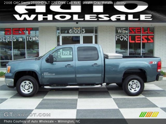 2008 GMC Sierra 2500HD SLT Z71 Crew Cab 4x4 in Stealth Gray Metallic
