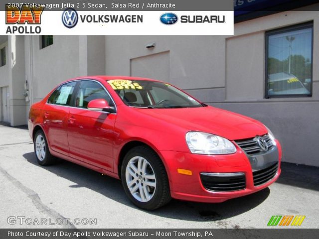 2007 Volkswagen Jetta 2.5 Sedan in Salsa Red