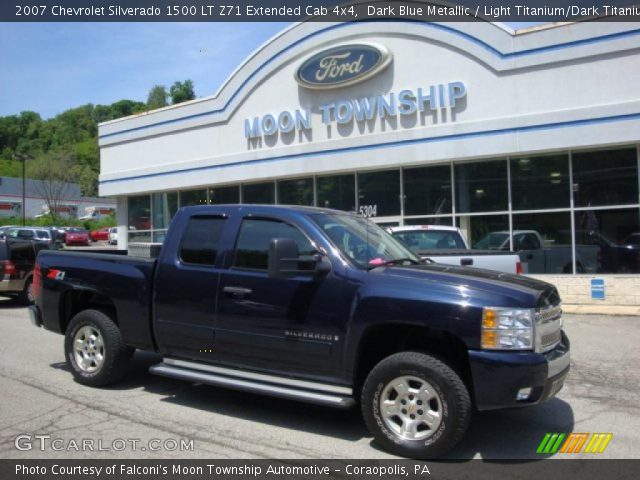 2007 Chevrolet Silverado 1500 LT Z71 Extended Cab 4x4 in Dark Blue Metallic