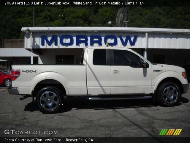 2009 Ford F150 Lariat SuperCab 4x4 in White Sand Tri Coat Metallic