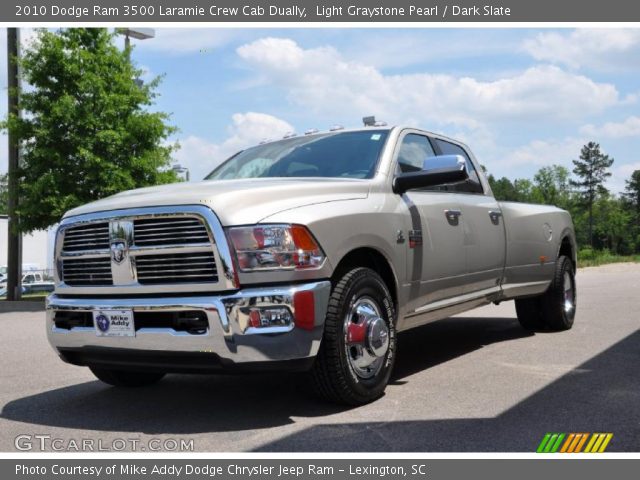 2010 Dodge Ram 3500 Laramie Crew Cab Dually in Light Graystone Pearl