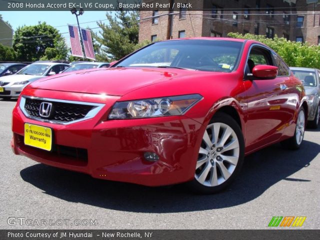 2008 Honda Accord EX-L V6 Coupe in Basque Red Pearl
