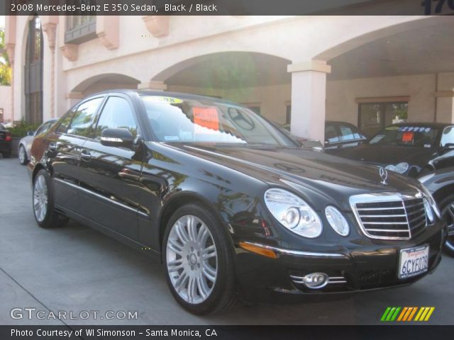 2008 Mercedes-Benz E 350 Sedan in Black