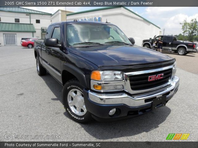 2005 GMC Sierra 1500 Z71 Extended Cab 4x4 in Deep Blue Metallic