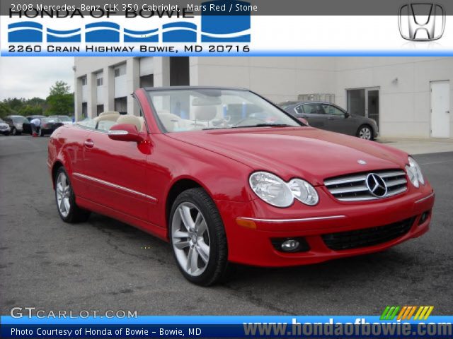 2008 Mercedes-Benz CLK 350 Cabriolet in Mars Red